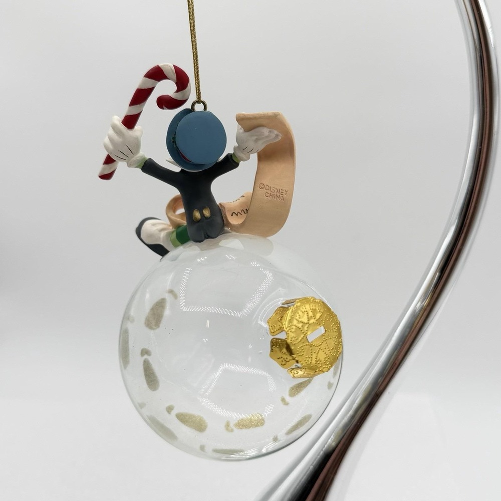 Disney Pinocchio Jiminy Cricket Naughty & Nice Christmas Ornament Buena Vista Fl - Picture 4 of 12